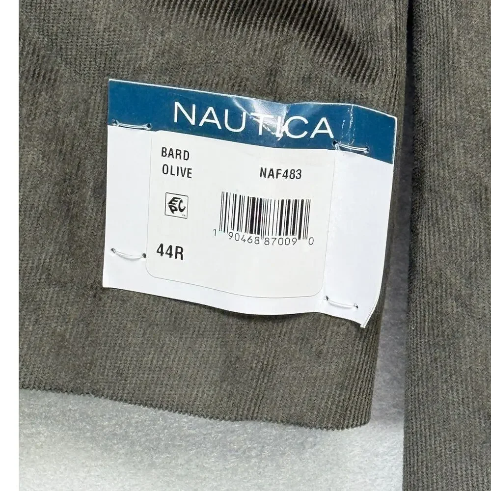 Nautica Men's Modern-Fit Faux-Suede Sport Coat Bright Blue 38R $295